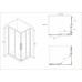 Душевой уголок ABBER Schwarzer Diamant AG02128BH черный матовый 