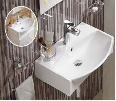 Умывальник CeramaLux 78014D белый 