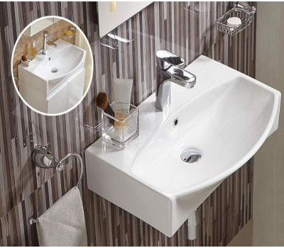 Умывальник CeramaLux 78014D белый 