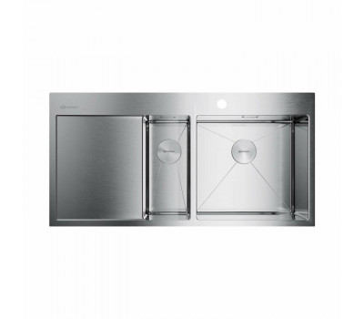 Мойка OMOIKIRI Akisame, размер 1000*510*200, чаши-2 справа, цвет-нержавеющая сталь 4973547 