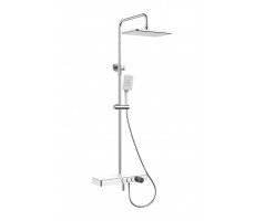 Тропическая душевая система с полкой RUSH PL5535-60 хром | белый Тропическая душевая система с полкой RUSH PL5535-60 хром | белый