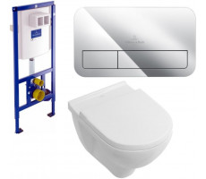 Унитаз с инсталляцией Villeroy & Boch ONovo 5660 HR 01 (инсталляция 9224 61 00 + клавиша 9224 90 61) Унитаз с инсталляцией Villeroy & Boch ONovo 5660 HR 01 (инсталляция 9224 61 00 + клавиша 9224 90 61)