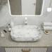 Раковина Teymi Solli 60 artceramic, накладная, Белый Мрамор T50398 