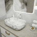 Раковина Teymi Solli 60 artceramic, накладная, Белый Мрамор T50398 