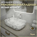 Раковина Teymi Solli 60 artceramic, накладная, Белый Мрамор T50398 