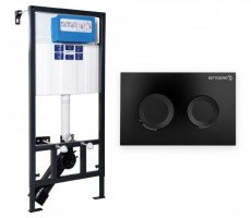 Инсталляция BETTOSERB Sava Fix Slim в комплекте клавиша смыва черный матовый (SET40006467) Инсталляция BETTOSERB Sava Fix Slim в комплекте клавиша смыва черный матовый (SET40006467)