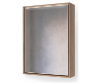 Зеркало-шкаф RAVAL Frame 75 Дуб трюфель с подсветкой, розеткой Fra.03.75/DT