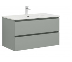 Тумба с раковиной Aquanet Вега 2.0 90 2 ящ. цв.мисти грин (раковина Flat) 00344768 Тумба с раковиной Aquanet Вега 2.0 90 2 ящ. цв.мисти грин (раковина Flat) 00344768