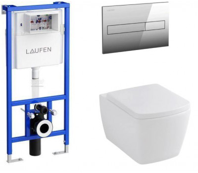 Унитаз с инсталляцией Allen Brau Liberty 4.33004.20/8.9466.0.000.000.1 белый глянец 