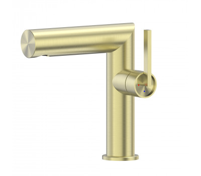 Смеситель ABBER Perfekte 316 AF8A10BG для раковины, золото брашированное 