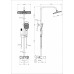 Душевая система с термостатом WONZON & WOGHAND, Брашированное золото WW-B3112-BG 