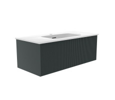 Тумба под раковину подвесная La Fenice Terra FNC-01-TER-G-100, серо-зеленая  Тумба под раковину подвесная La Fenice Terra FNC-01-TER-G-100, серо-зеленая