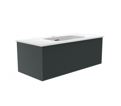 Тумба под раковину подвесная La Fenice Terra FNC-01-TER-G-100, серо-зеленая  Тумба под раковину подвесная La Fenice Terra FNC-01-TER-G-100, серо-зеленая