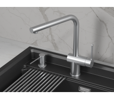 Смеситель для кухни GRANULA 5017, НЕРЖ Смеситель для кухни GRANULA 5017, НЕРЖ
