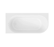 Ванна пристенная угловая, левая версия 170x80 KUPALA Obereg WBU170001L искусственный камень Белый матовый 