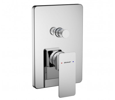 Встраиваемый смеситель 2-функц. Bravat PB856101CP-2-ENG Хром 