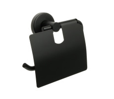 Бумагодержатель с крышкой черный Fixsen Comfort Black FX-86010 Бумагодержатель с крышкой черный Fixsen Comfort Black FX-86010