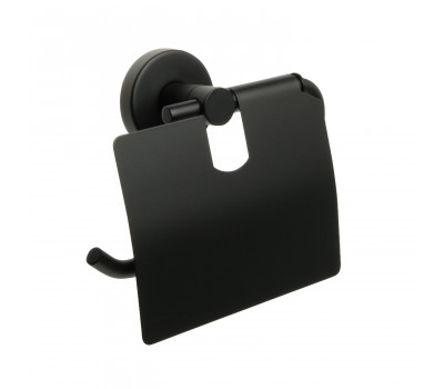 Бумагодержатель с крышкой черный Fixsen Comfort Black FX-86010 Бумагодержатель с крышкой черный Fixsen Comfort Black FX-86010
