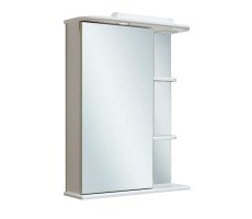 Зеркальный шкаф Runo левый Магнолия 50 (00000000607)  Зеркальный шкаф Runo левый Магнолия 50 (00000000607)