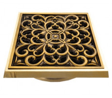 Решетка BRONZE DE LUXE "Узоры" для трапа 21962 бронза 