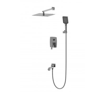 Душевая система встраиваемая WONZON & WOGHAND FLEX, Темный графит WW-88939072-BGM 