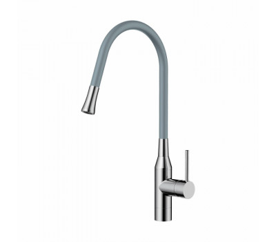 Смеситель для кухни OMOIKIRI Yatomi, цвет-сталь нержавеющая/серый 4994251 