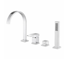 Смеситель ABBER Wasserfall AF8613 на борт ванны, хром 