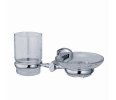 Стакан/мыльница WasserKRAFT  K-3026 хром 