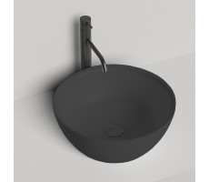 Раковина накладная 42х42 Salini Alda 1102110GF-9005 S-Sense Черный 