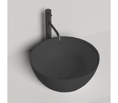 Раковина накладная 42х42 Salini Alda 1102110GF-9005 S-Sense Черный 