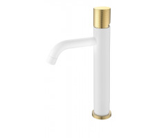 Смеситель STICK для умыв. выс. WHITE TOUCH GOLD Boheme 122-WG.2 