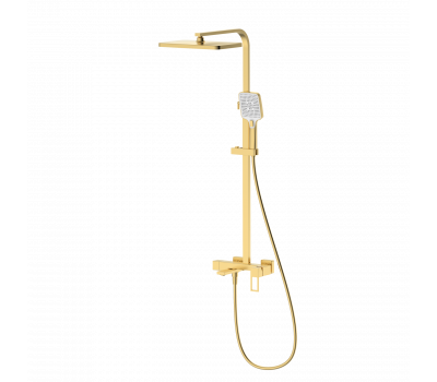 Душевая система со смесителем DQ Dortmund мат.золото DA1713707 