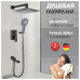 Душевая система встраиваемая Hansberge H6077BL черный 