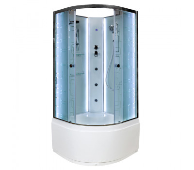 Душевая кабина AvaCan EM5011 N LED с гидромассажем Хром 