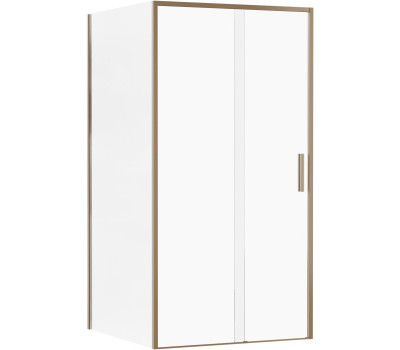 Душевой уголок Aquanet Pleasure Evo 100x100 AE65-100x100-GBT профиль золото-никель браш, прозрачное стекло 