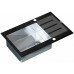 Мойка кухонная ZORG Inox Glass GL-7851-BLACK черный 