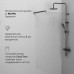 Душевая перегородка 110x195 см AM.PM X-Joy W94WI-110-F1-BTE  