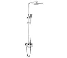 Душевая стойка ABBER Daheim AF8216 с изливом, хром 