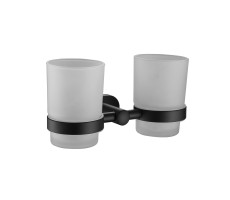 Стакан для ванной комнаты двойной Shevanik SG5122H, черный