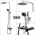 Душевая система DK Berlin Technische DA1433715A02 хром | черный 