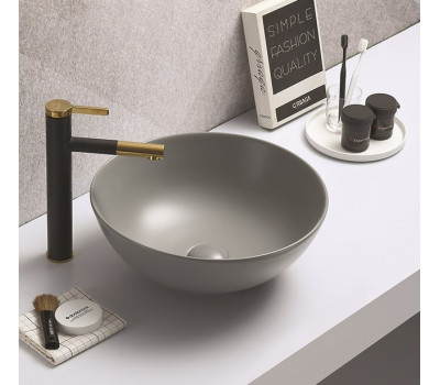 Умывальник CeramaLux 104MH-5 серый 