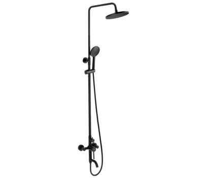 Душевая система со смесителем Vessel черная VST220VSLBlack VODA 