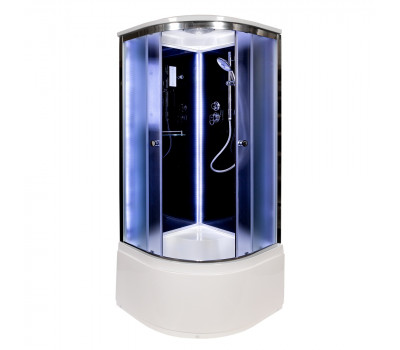 Душевая кабина AvaCan B10S LED BLACK Хром 