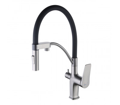 Смеситель для кухни Lemark Bronx LM3761GM графит Смеситель для кухни Lemark Bronx LM3761GM графит