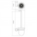 Щетка для унитаза WasserKRAFT Donau K-9400 9427 Хром 