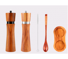 Набор мельниц для специй на подставке, Omoikiri Home, GR-02-SET, материал-древесина акации 4911413 
