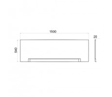 Экран к ванне London/Дюна/Эмма 150 1ACreal Щ0000028744 Экран к ванне London/Дюна/Эмма 150 1ACreal Щ0000028744