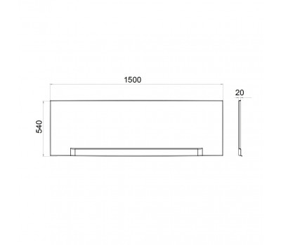 Экран к ванне London/Дюна/Эмма 150 1ACreal Щ0000028744 
