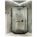 Душевой уголок Knotlor FCD090CG0BL 5-тиугольный 90х90х200 черный  