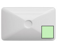 Раковина 60х37 см ISVEA SistemaY Clear накладная 10SY50052SV цвет цвет мятно-зеленый матовый 